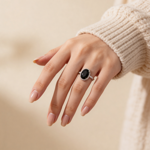 Black Tourmaline Ring