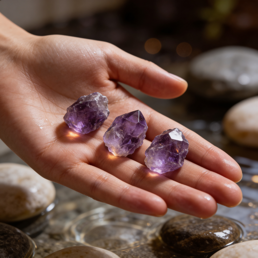 Calm In Your Palm Amethyst Cluster