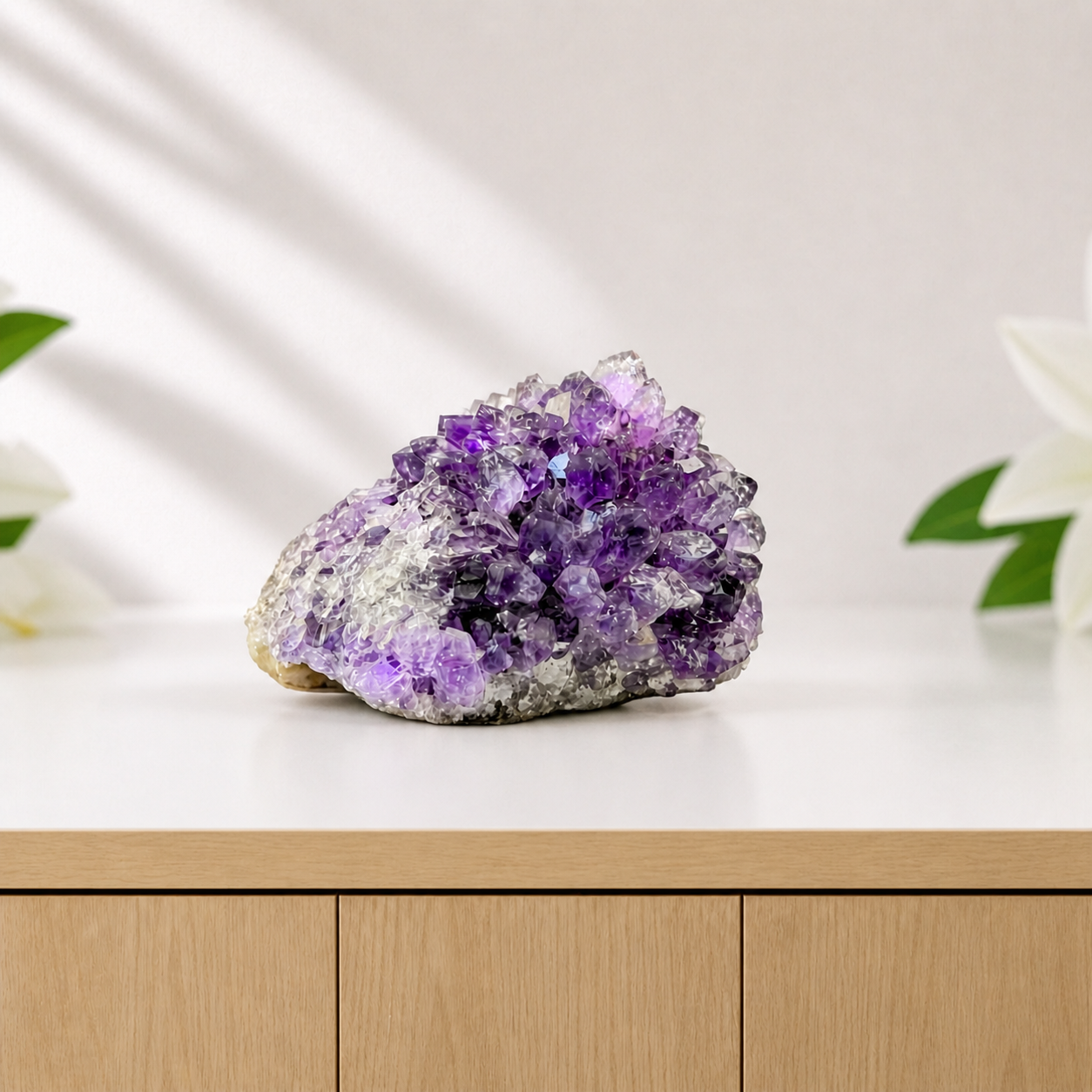Collector's Piece Amethyst Flower Cluster