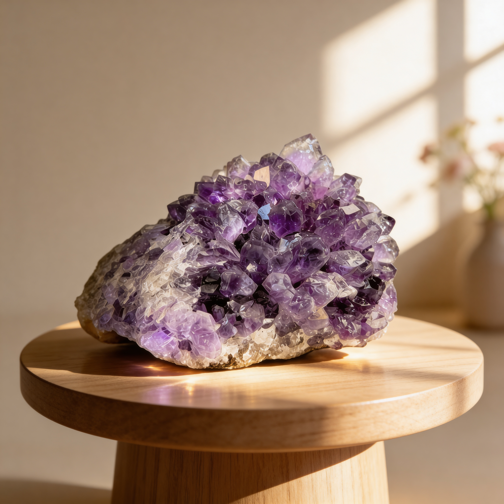 Collector's Piece Amethyst Flower Cluster