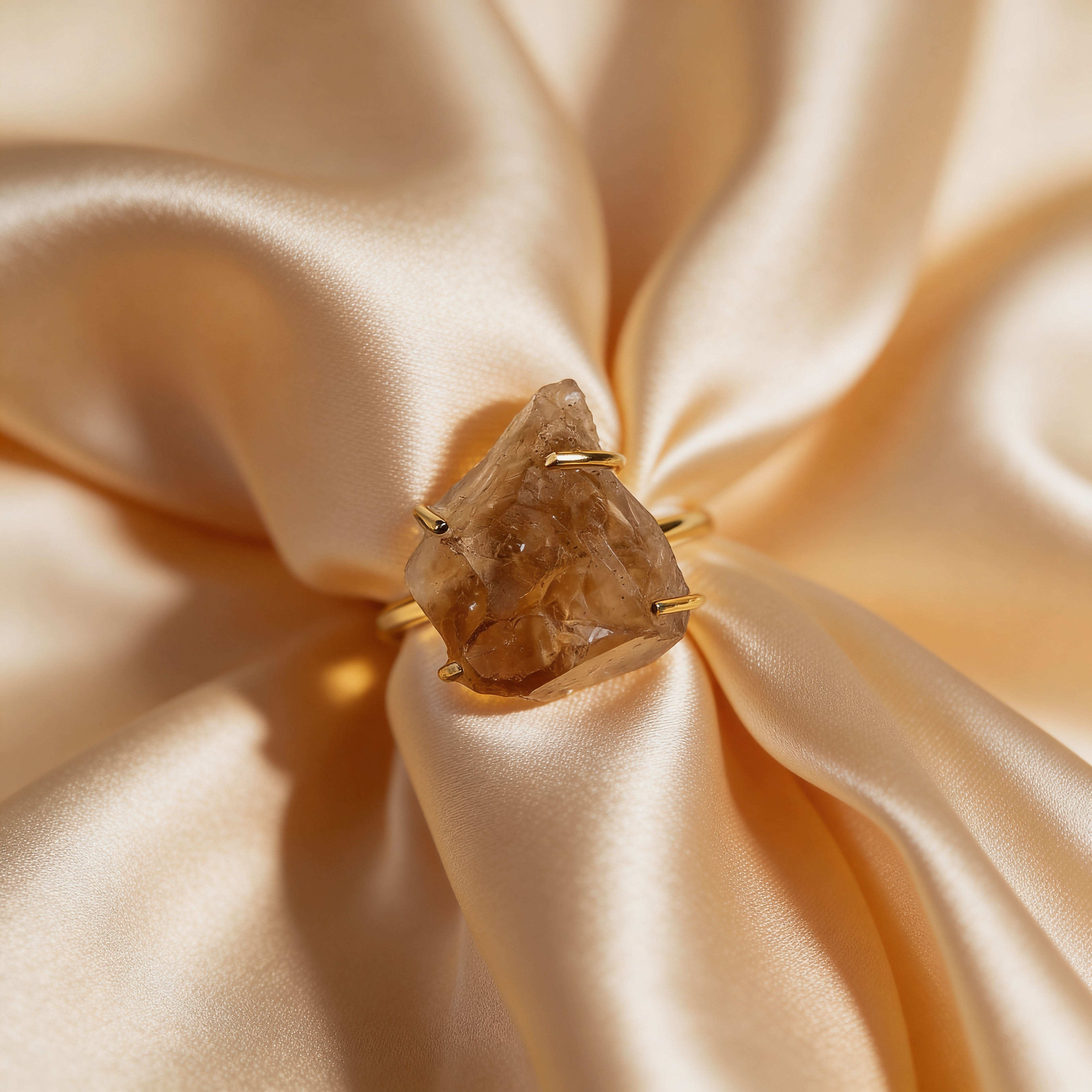 Raw Citrine Ring