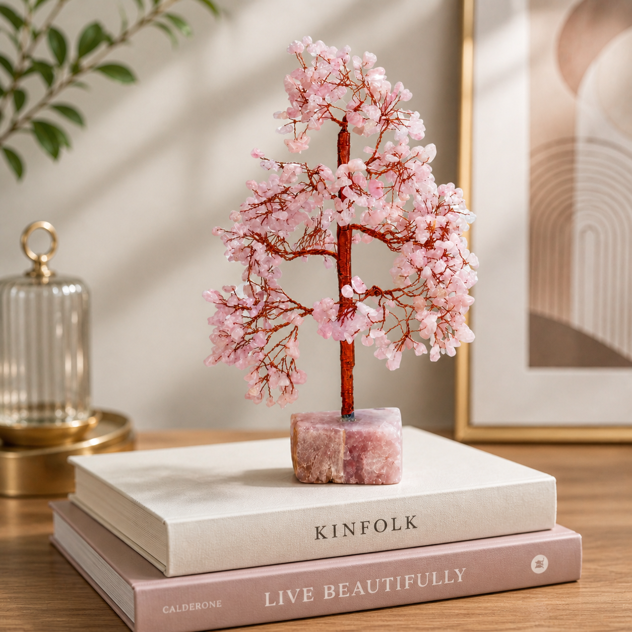 Rose Quartz Crystal Tree