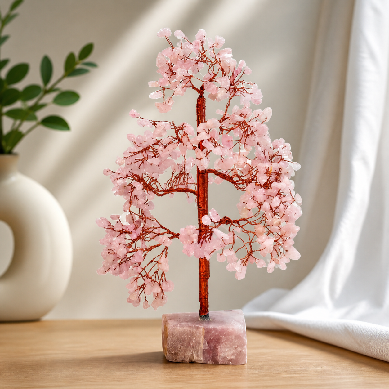 Rose Quartz Crystal Tree