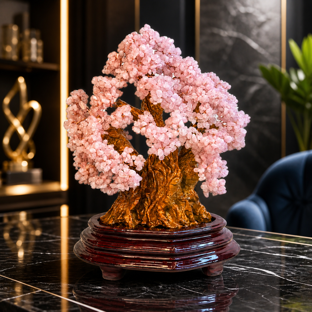 Rose Quartz Wishing Tree