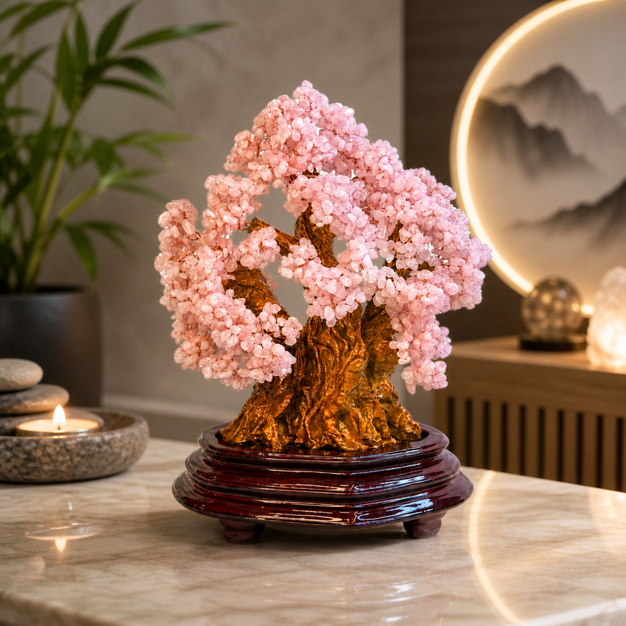 Rose Quartz Wishing Tree