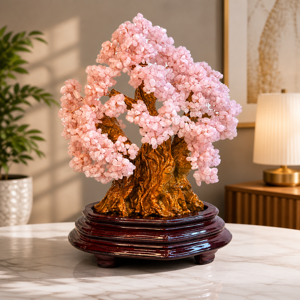 Rose Quartz Wishing Tree