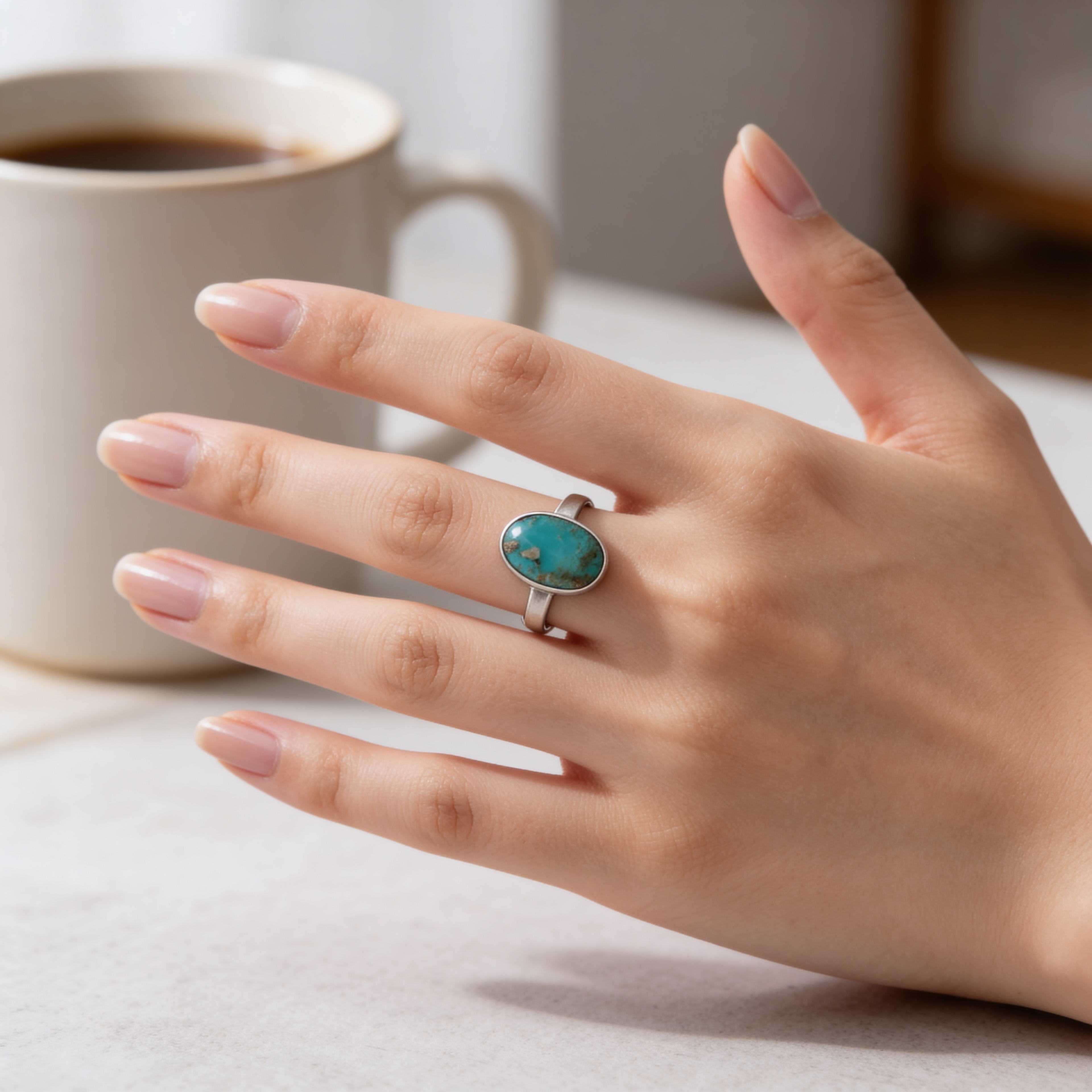 Turquoise (Irani Firoza) Ring